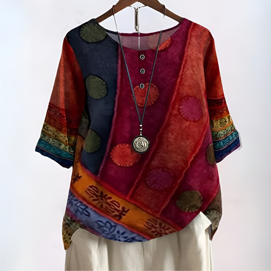 GOIA™ | Weiche Boho-Bluse für Damen