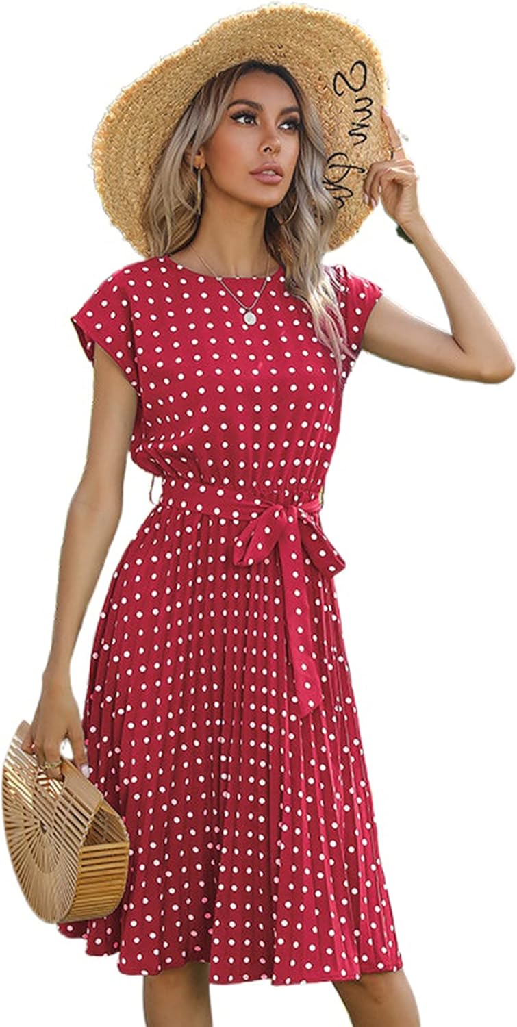 MIRABELA | Freizeitkleid für Damen mit Rundhalsausschnitt