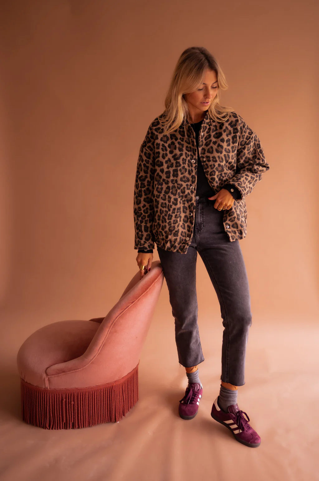 LEONA™ | Leopard Bomberjacke