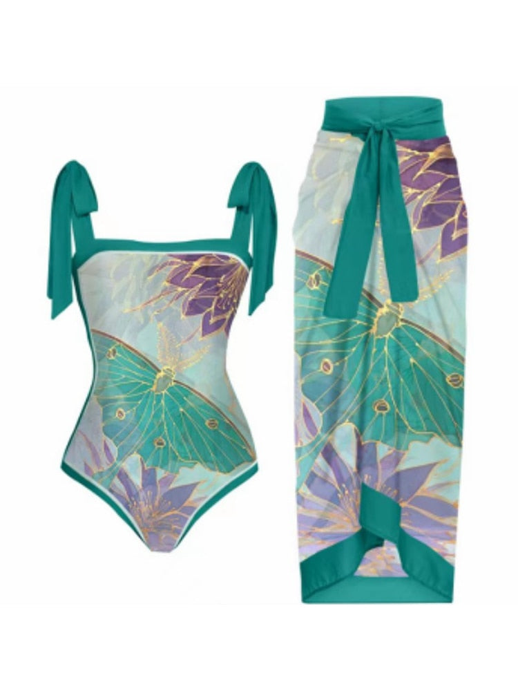 SYBILLEIN | Bedrucktes Badeanzugset