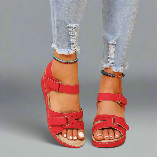 Gudula | Elegante orthopädische Sandalen aus weichem Premiummaterial für schmerzfreie Sommertage