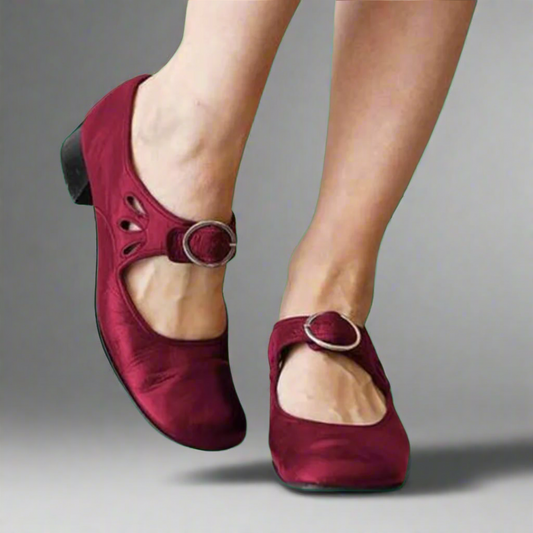 DENISE | Orthopädische Ledersandalen mit bequemer Keilsohle