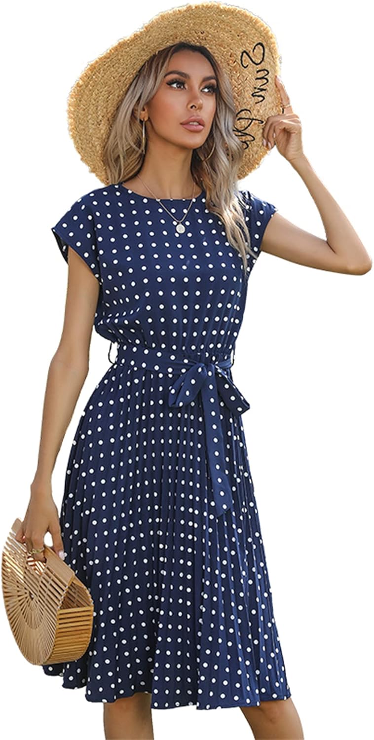 MIRABELA | Freizeitkleid für Damen mit Rundhalsausschnitt