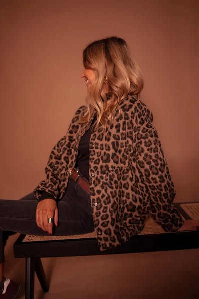 LEONA™ | Leopard Bomberjacke