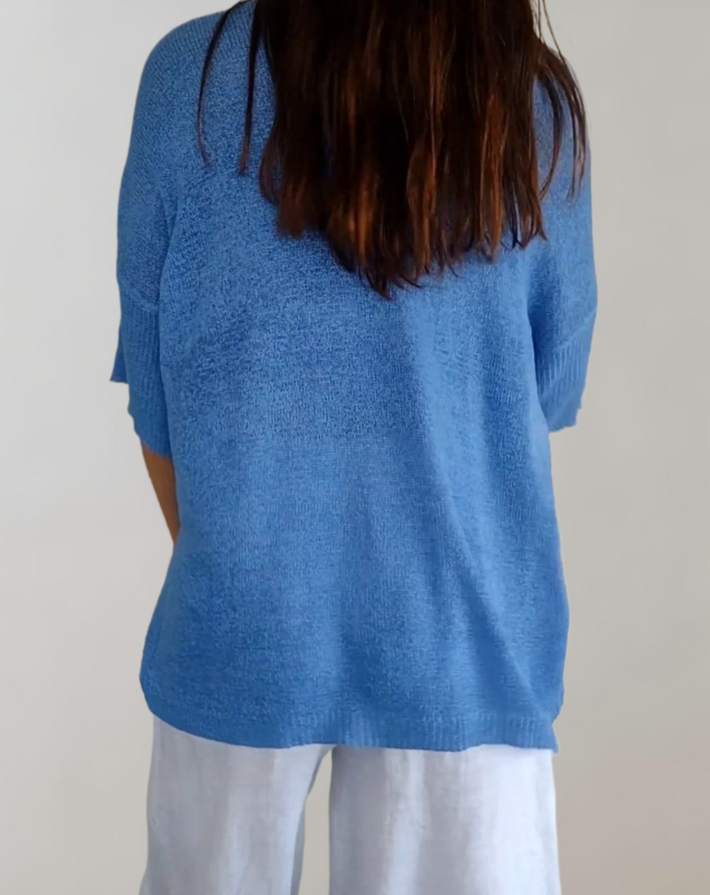 MALUNA® | Stricktop mit V-Ausschnitt