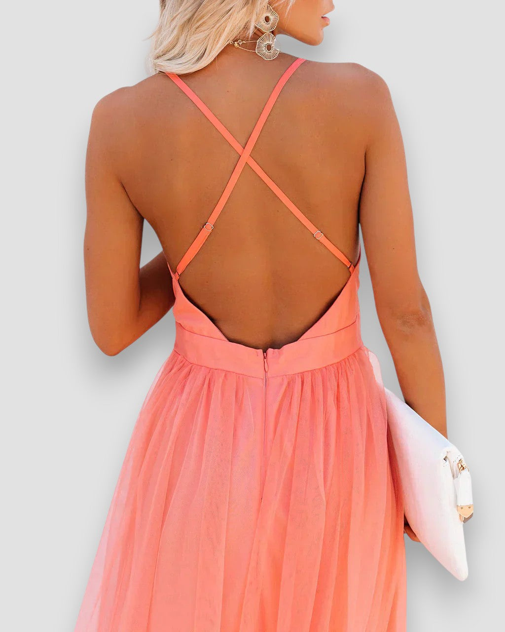 LORE I ELEGANTES MAXIKLEID MIT V-AUSSCHNITT